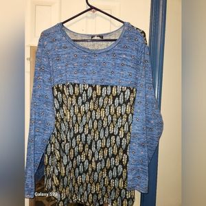 Long Sleeve Story Teller Brand Shirt, size XL